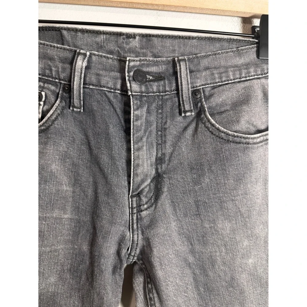 Levis 511 Slim Fit Gray Denim Jeans Mens 30x32 04511-0280 Faded Distressed